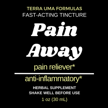 Pain Away tincture label